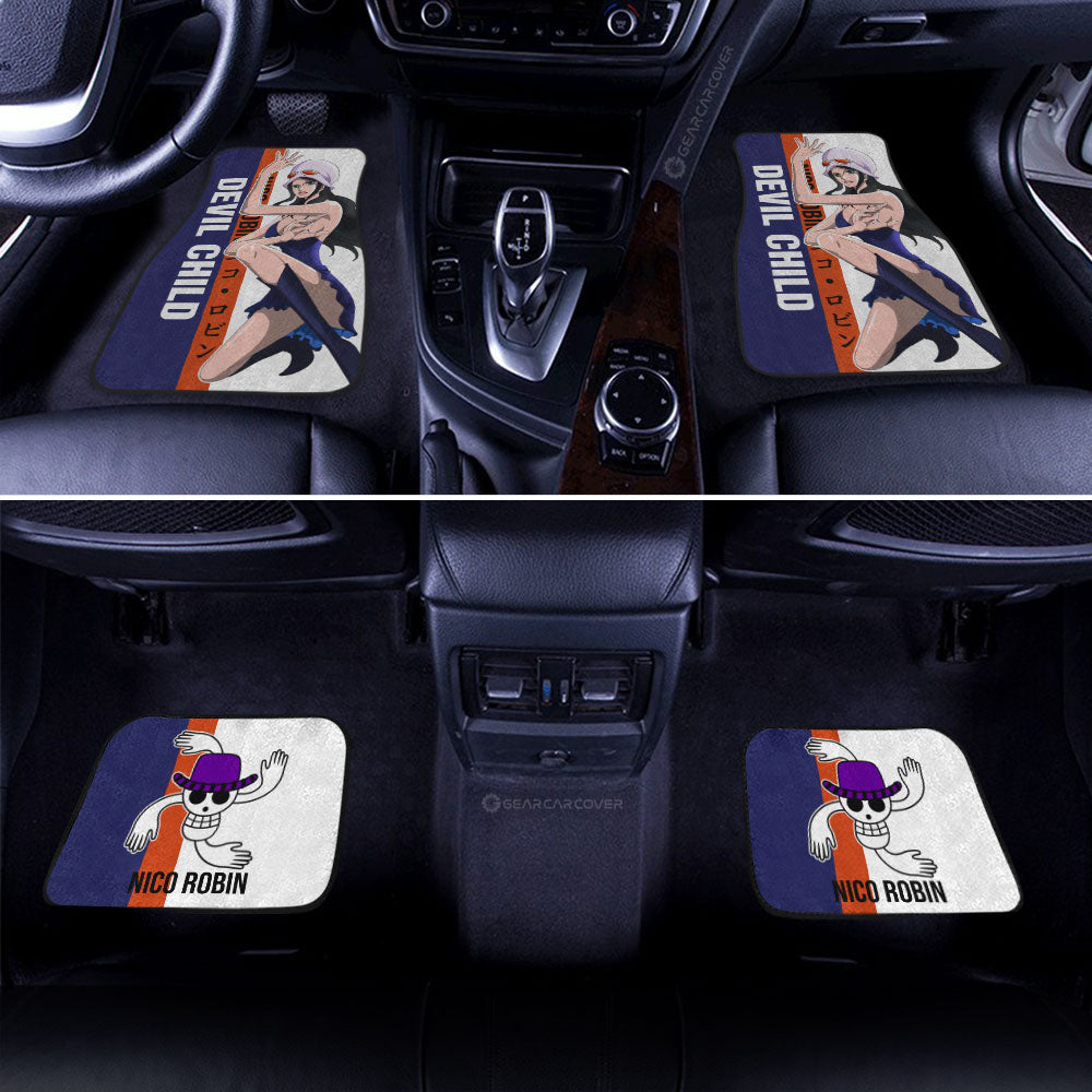 Nico Robin Car Floor Mats Custom Car Accessories For Fans - Gearcarcover - 3