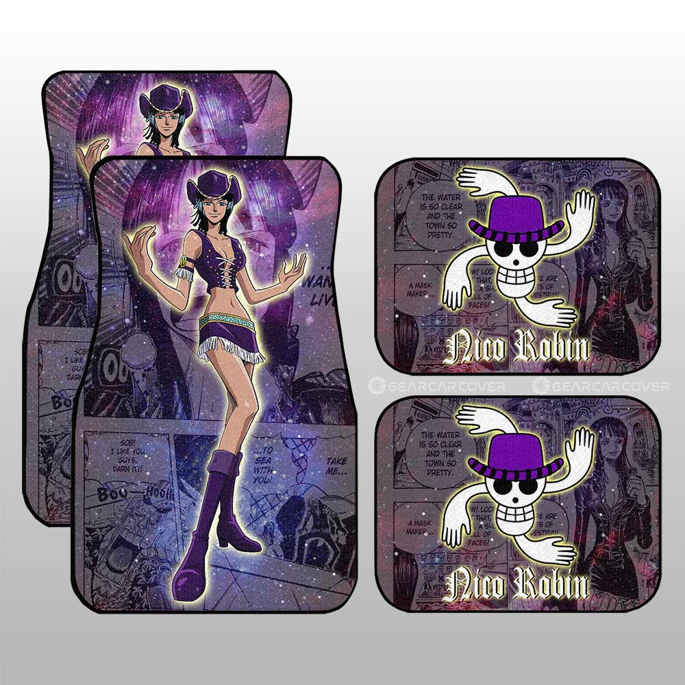 Nico Robin Car Floor Mats Custom Car Accessories Manga Galaxy Style - Gearcarcover - 1