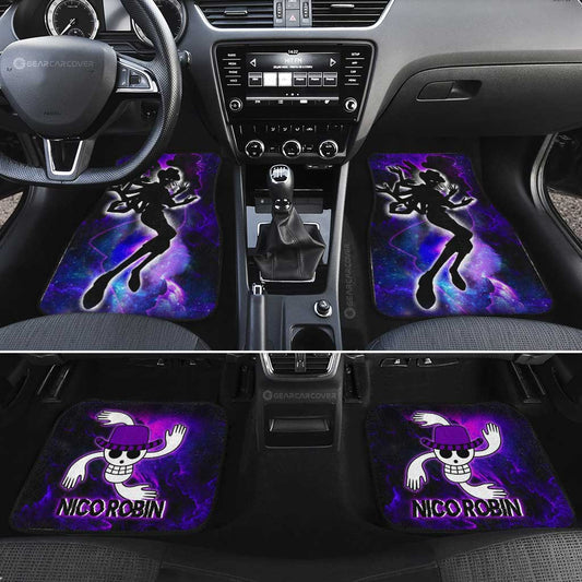 Nico Robin Car Floor Mats Custom Silhouette Style - Gearcarcover - 2