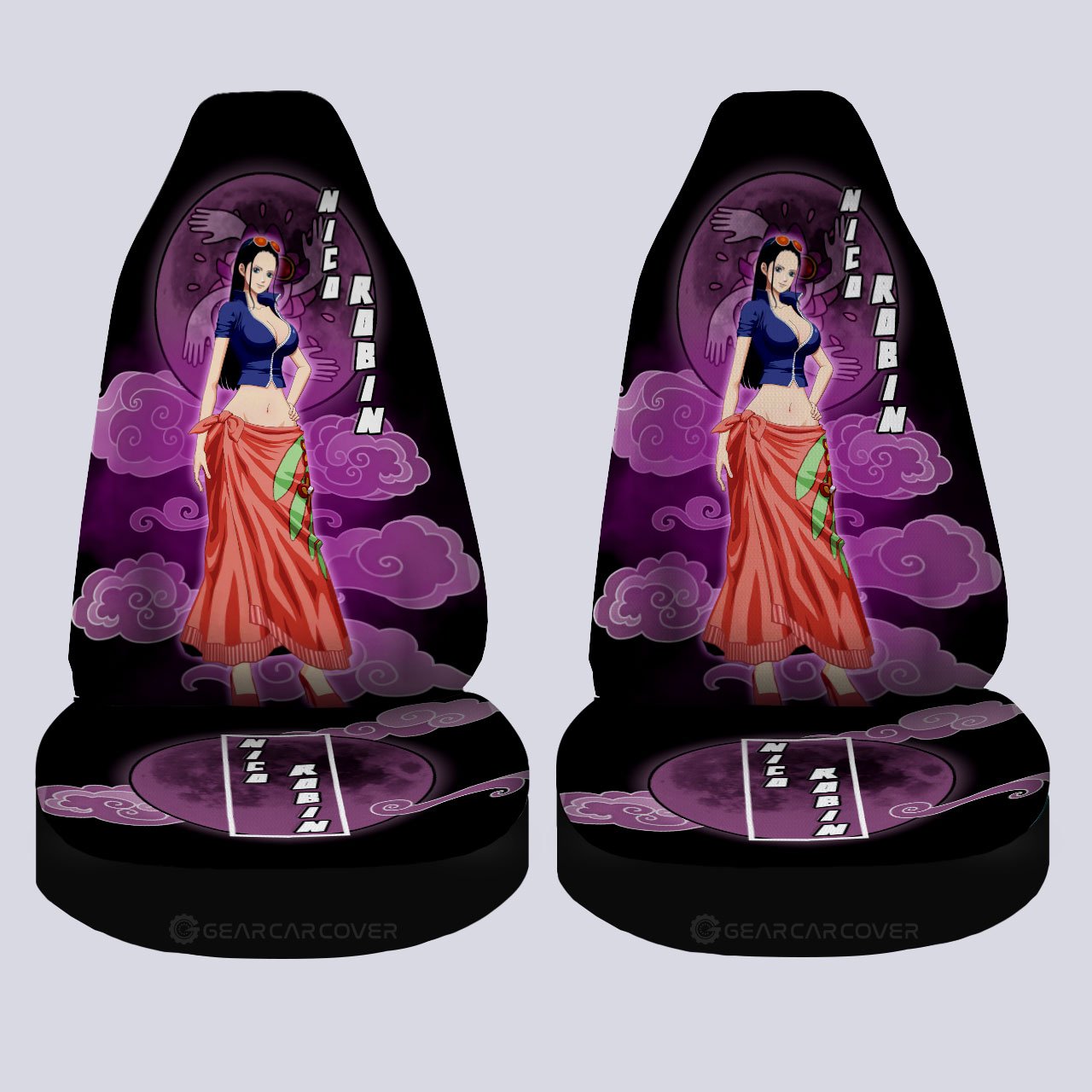 Nico Robin Car Seat Covers Custom Car Accessories For Fans - Gearcarcover - 4