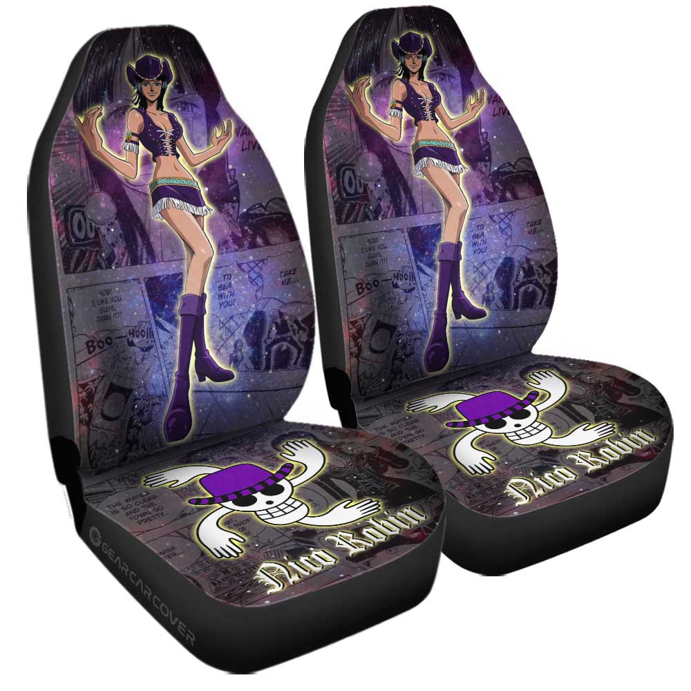 Nico Robin Car Seat Covers Custom Car Accessories Manga Galaxy Style - Gearcarcover - 3