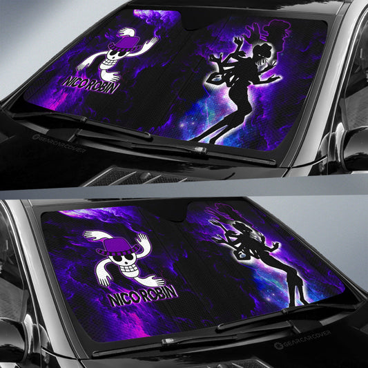 Nico Robin Car Sunshade Custom Silhouette Style - Gearcarcover - 2