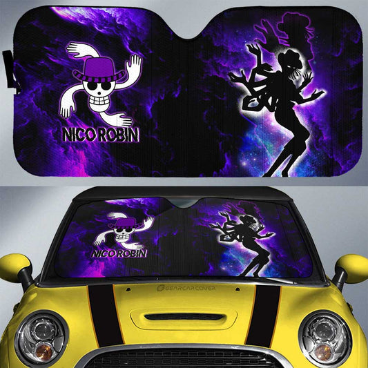Nico Robin Car Sunshade Custom Silhouette Style - Gearcarcover - 1