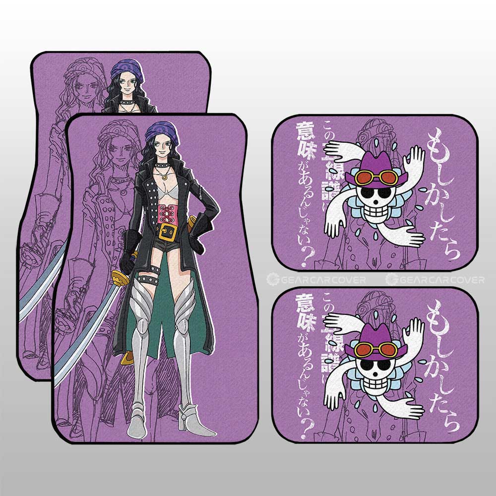 Nico Robin Film Red Car Floor Mats Custom Car Accessories - Gearcarcover - 3