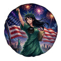 Nico Robin Liberty USA 250 Years Spare Tire Cover With Camera Hole - Gearcarcover - 4