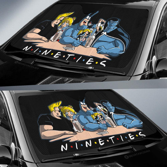 Nineties Mashup Car Sunshade Custom Car Accessories - Gearcarcover - 2