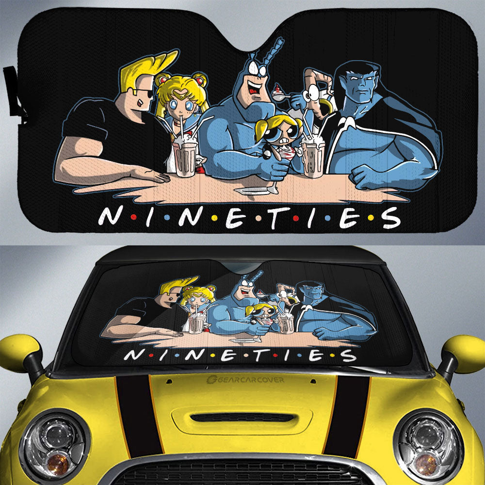 Nineties Mashup Car Sunshade Custom Car Accessories - Gearcarcover - 1