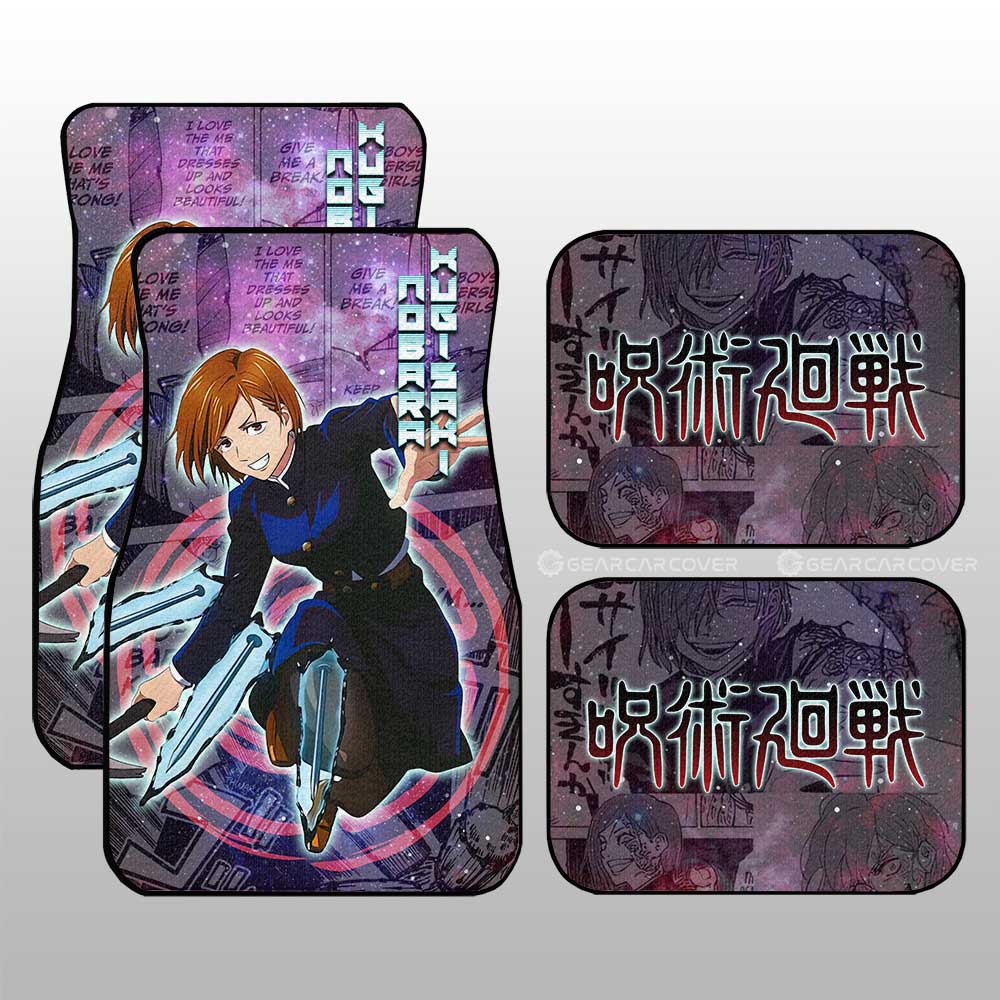Nobara Kugisaki Car Floor Mats Custom Galaxy Manga Style - Gearcarcover - 1