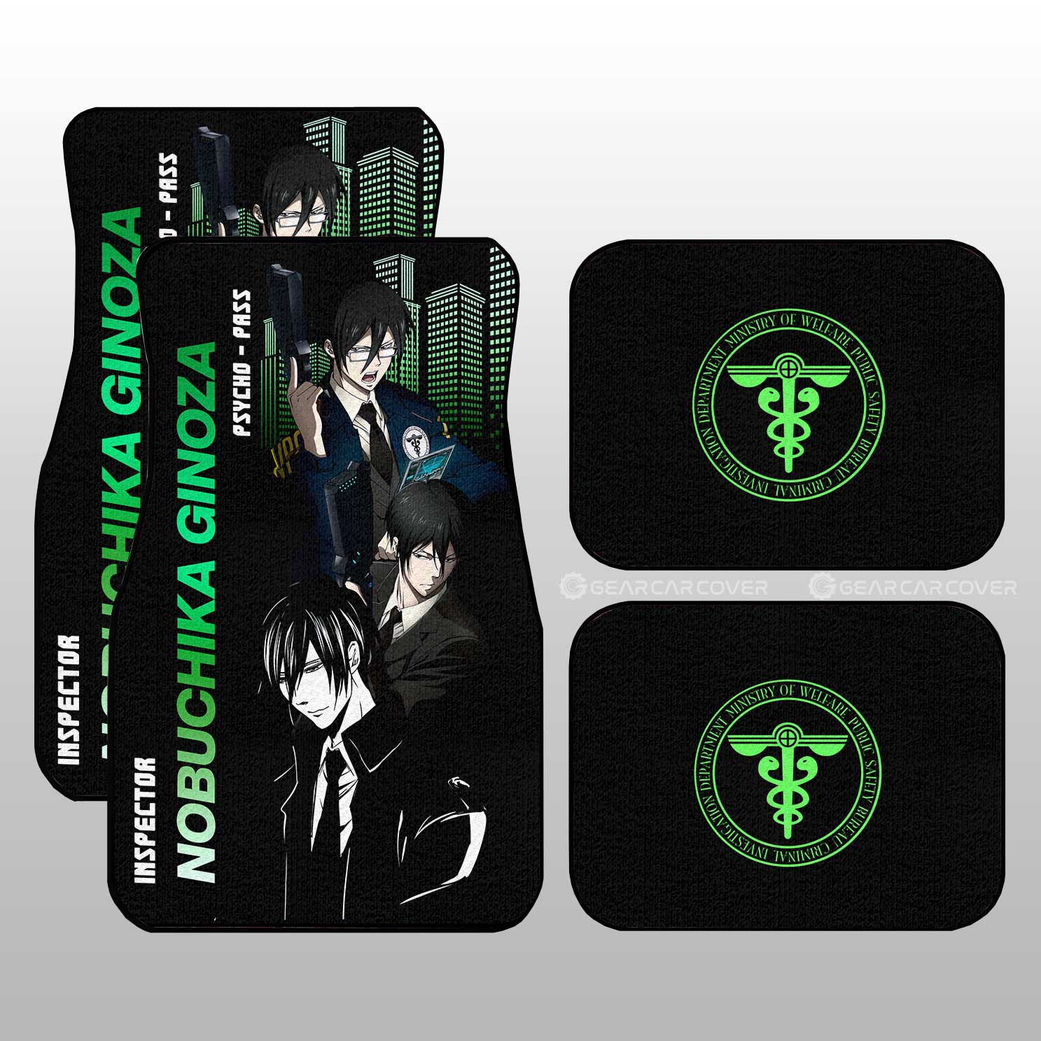 Nobuchika Ginoza Car Floor Mats Custom Psycho-Pass Car Accessories - Gearcarcover - 1