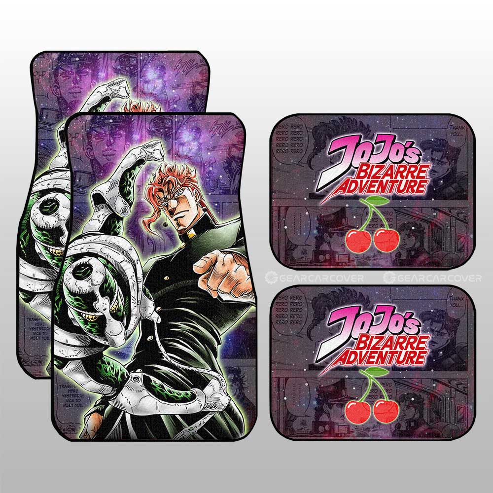 Noriaki Kakyoin Car Floor Mats Custom JJBA Car Accessories - Gearcarcover - 1