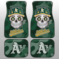 Oakland Athletics Car Floor Mats Skull Theme Collection - Gearcarcover - 1