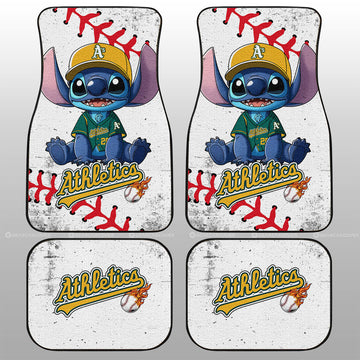 Oakland Athletics Car Floor Mats Stitch Theme Collection - Gearcarcover - 1