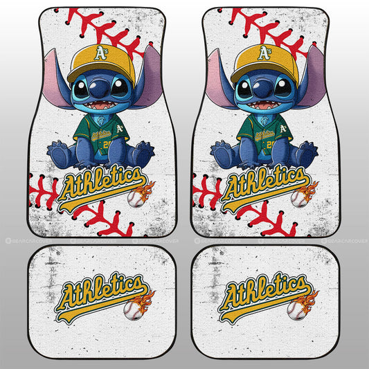 Oakland Athletics Car Floor Mats Stitch Theme Collection - Gearcarcover - 1