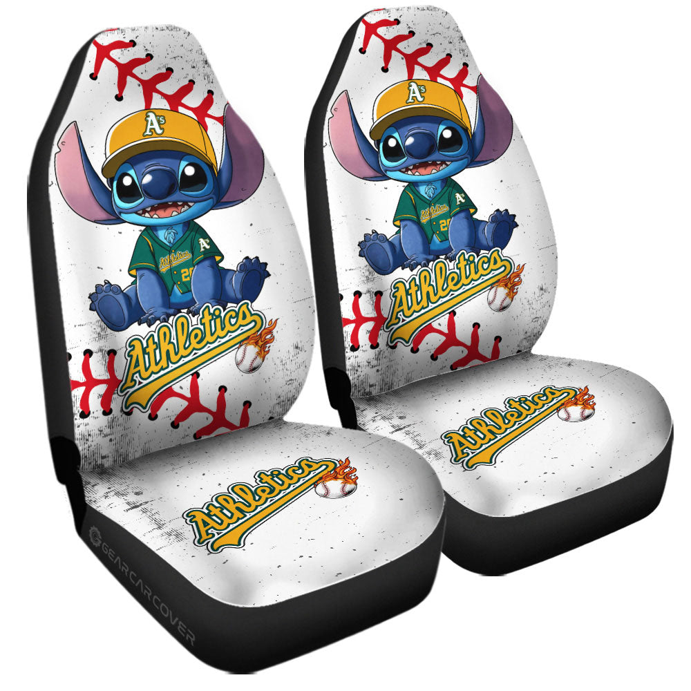 Oakland Athletics Car Seat Covers Stitch Theme Collection - Gearcarcover - 3