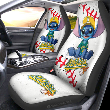 Oakland Athletics Car Seat Covers Stitch Theme Collection - Gearcarcover - 1