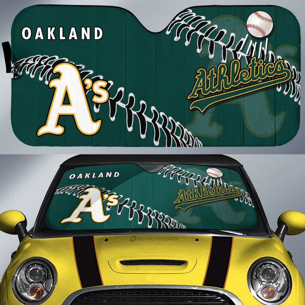 Oakland Athletics Car Sunshade Custom Car Accessories - Gearcarcover - 1