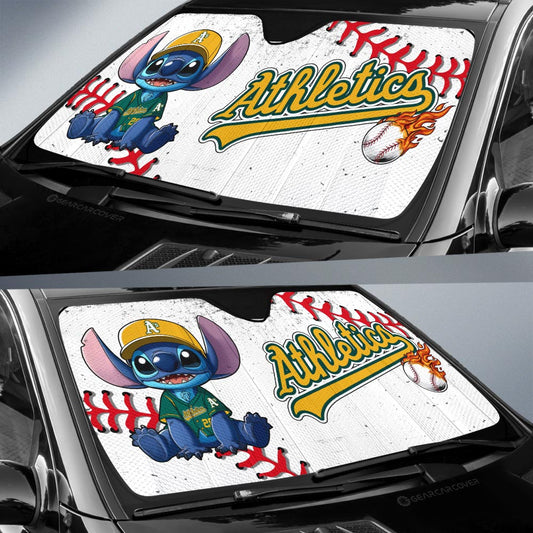 Oakland Athletics Car Sunshade Stitch Theme Collection - Gearcarcover - 2