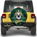 Oakland Athletics Spare Tire Covers Camera Hole Skull Theme Collection - Gearcarcover - 1