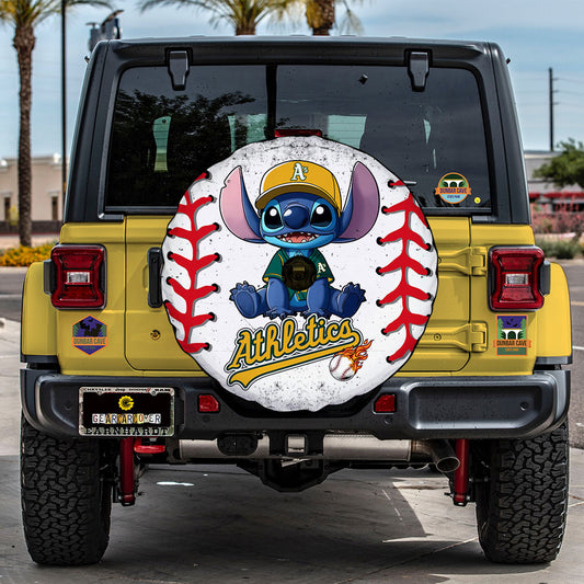 Oakland Athletics Spare Tire Covers Camera Hole Stitch Theme Collection - Gearcarcover - 2