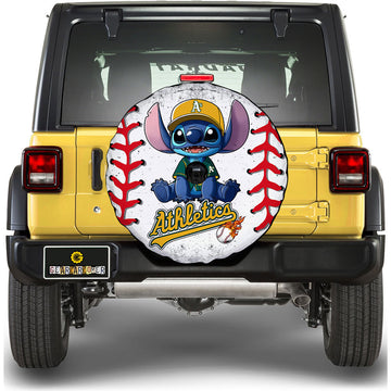 Oakland Athletics Spare Tire Covers Camera Hole Stitch Theme Collection - Gearcarcover - 1