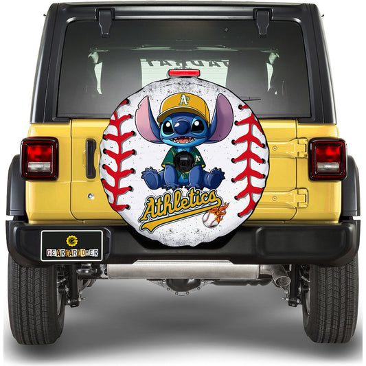 Oakland Athletics Spare Tire Covers Camera Hole Stitch Theme Collection - Gearcarcover - 1