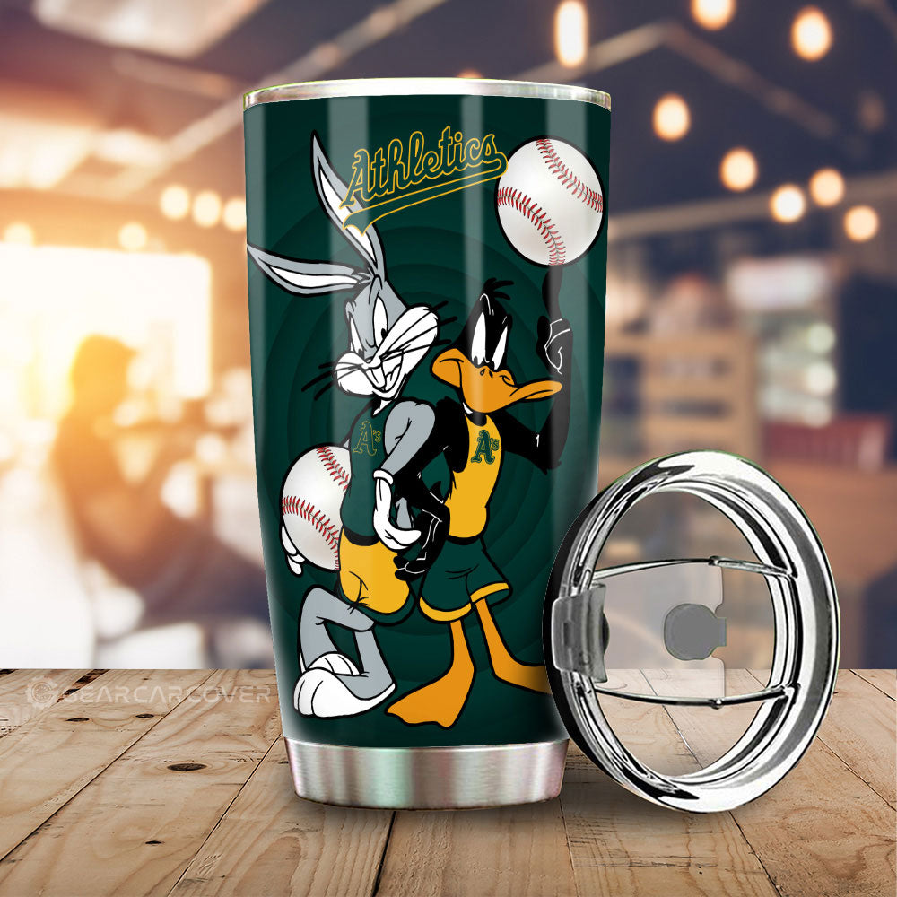 Oakland Athletics Tumbler Cup Custom Car Accessories - Gearcarcover - 2