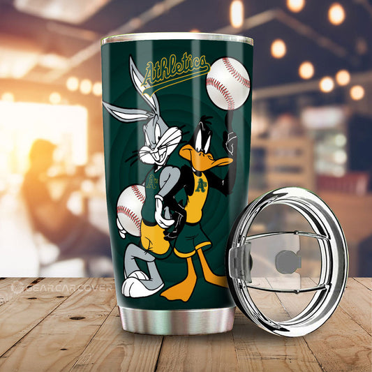 Oakland Athletics Tumbler Cup Custom Car Accessories - Gearcarcover - 2