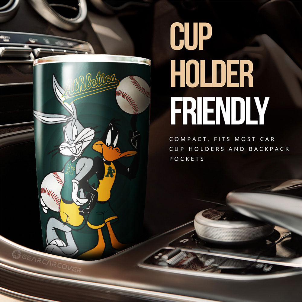 Oakland Athletics Tumbler Cup Custom Car Accessories - Gearcarcover - 3