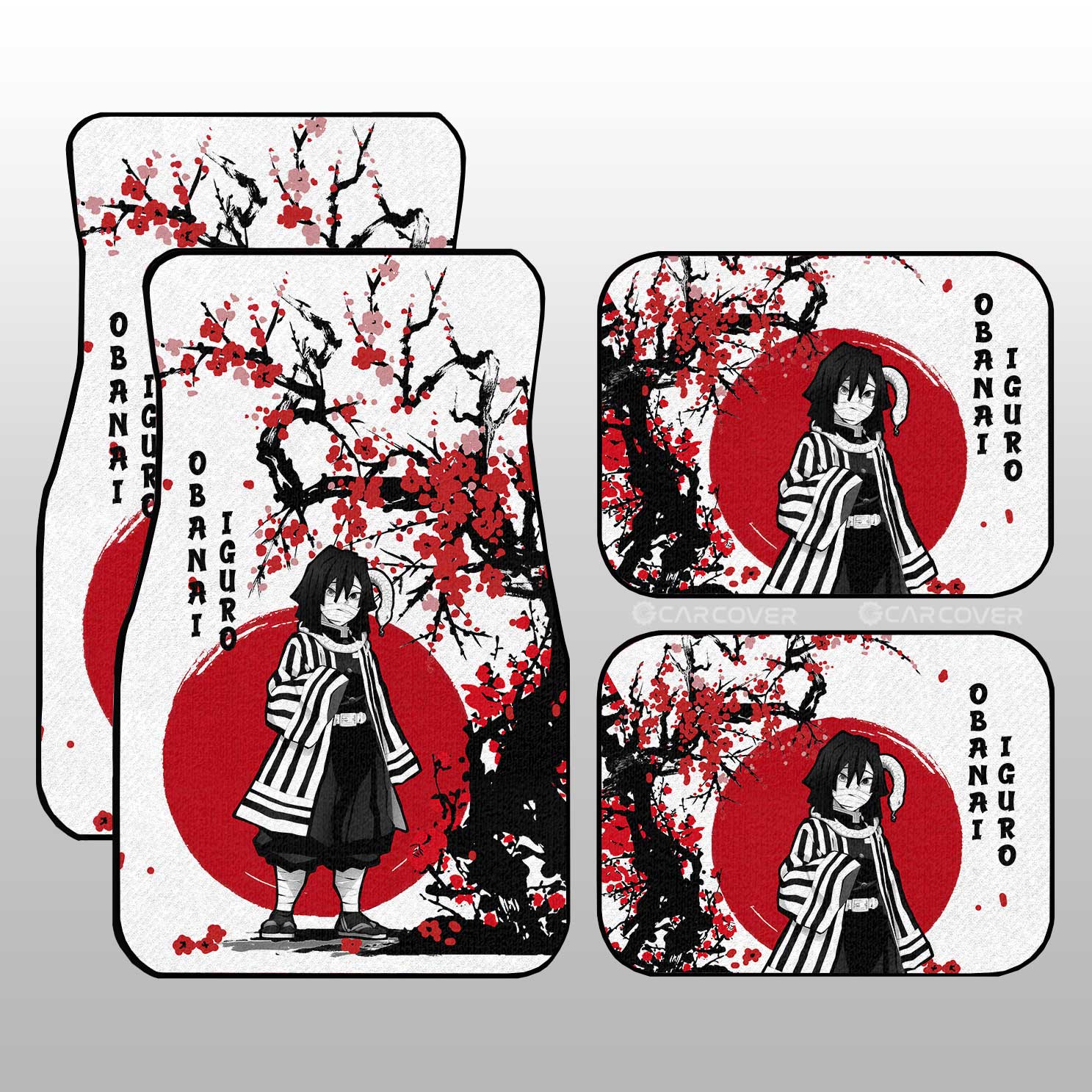 Obanai Car Floor Mats Custom Japan Style Car Interior Accessories - Gearcarcover - 1