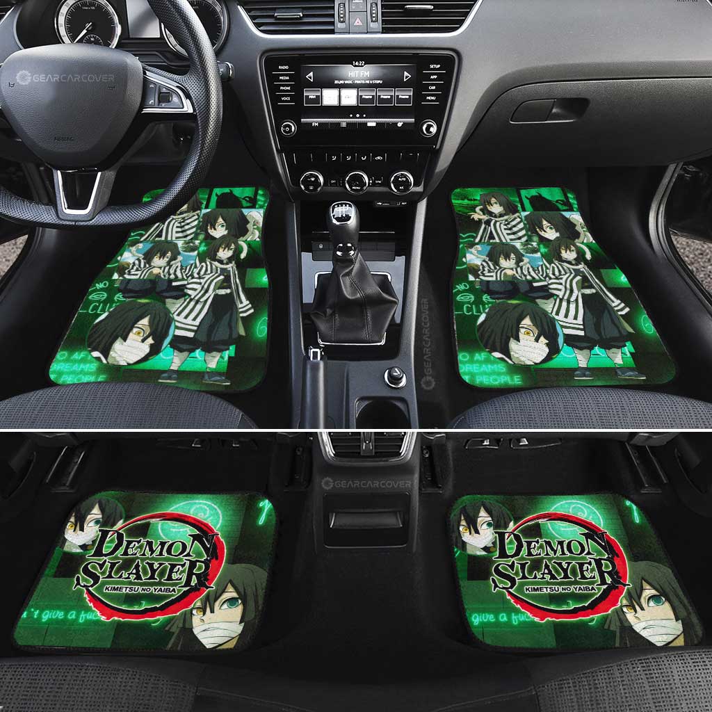 Obanai Iguro Car Floor Mats Custom - Gearcarcover - 2