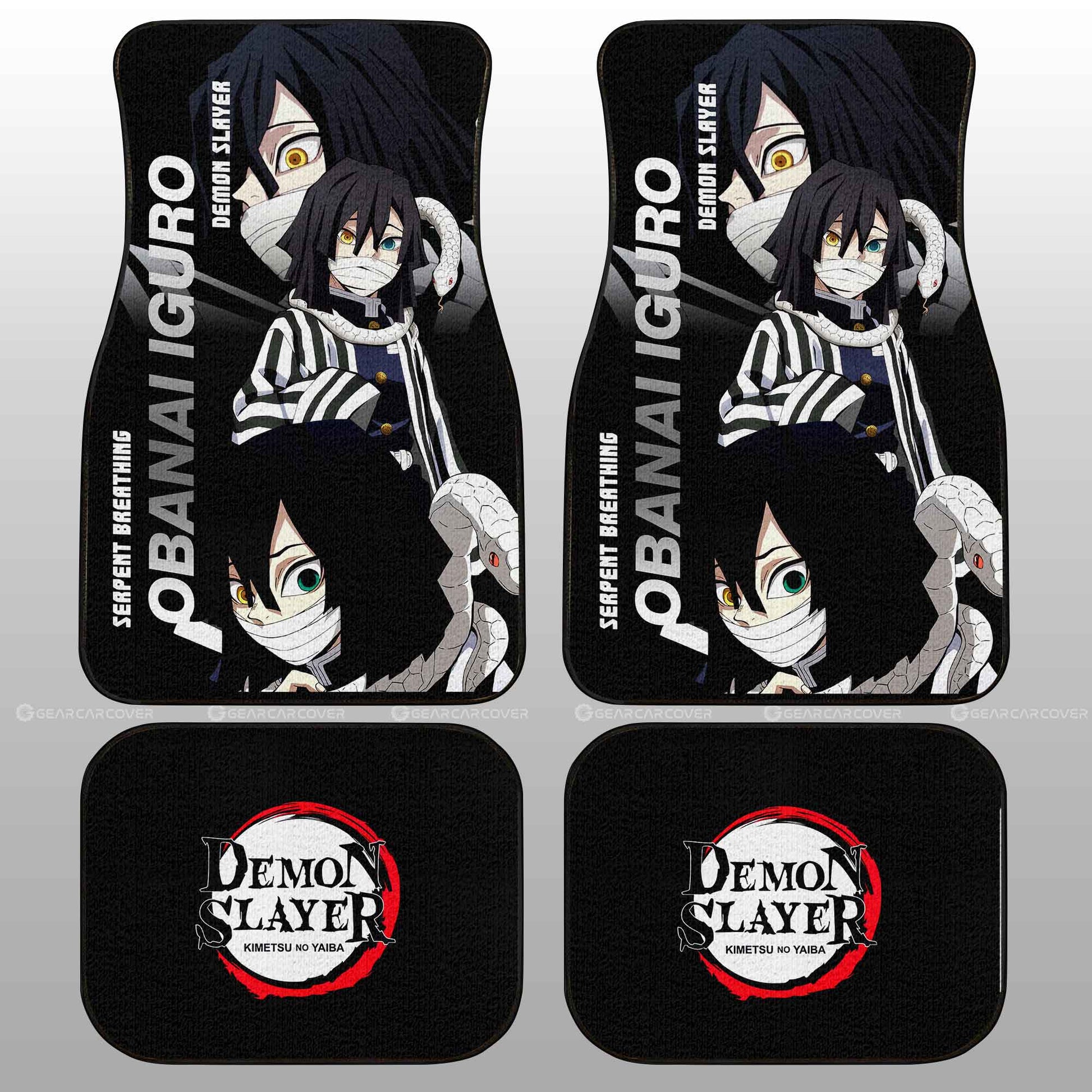 Obanai Iguro Car Floor Mats Custom - Gearcarcover - 2