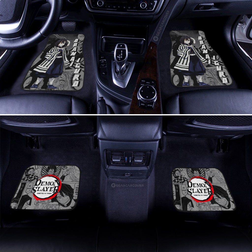 Obanai Iguro Car Floor Mats Custom Mix Mangas - Gearcarcover - 3