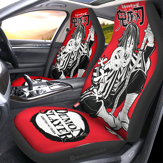Obanai Iguro Car Seat Covers Custom Car Accessories Manga Style For Fans - Gearcarcover - 2