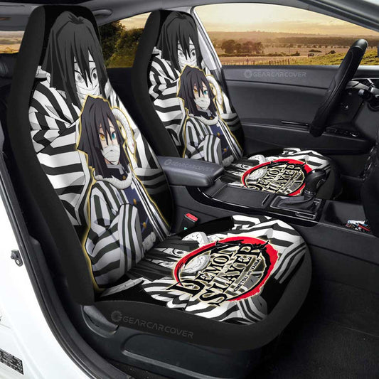 Obanai Iguro Car Seat Covers Custom Demon Slayer Anime Car Accessories - Gearcarcover - 2
