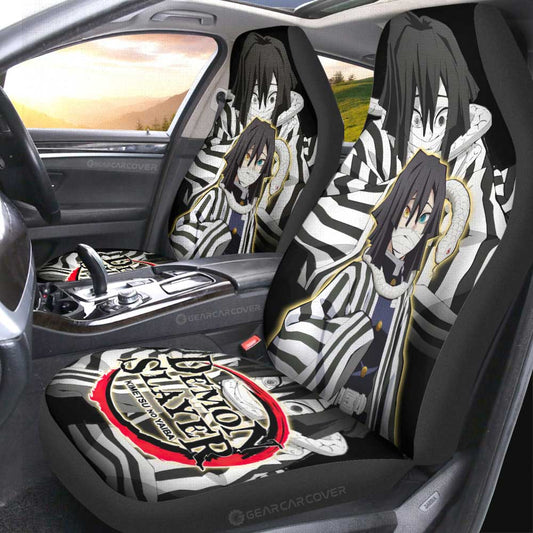 Obanai Iguro Car Seat Covers Custom Demon Slayer Anime Car Accessories - Gearcarcover - 1