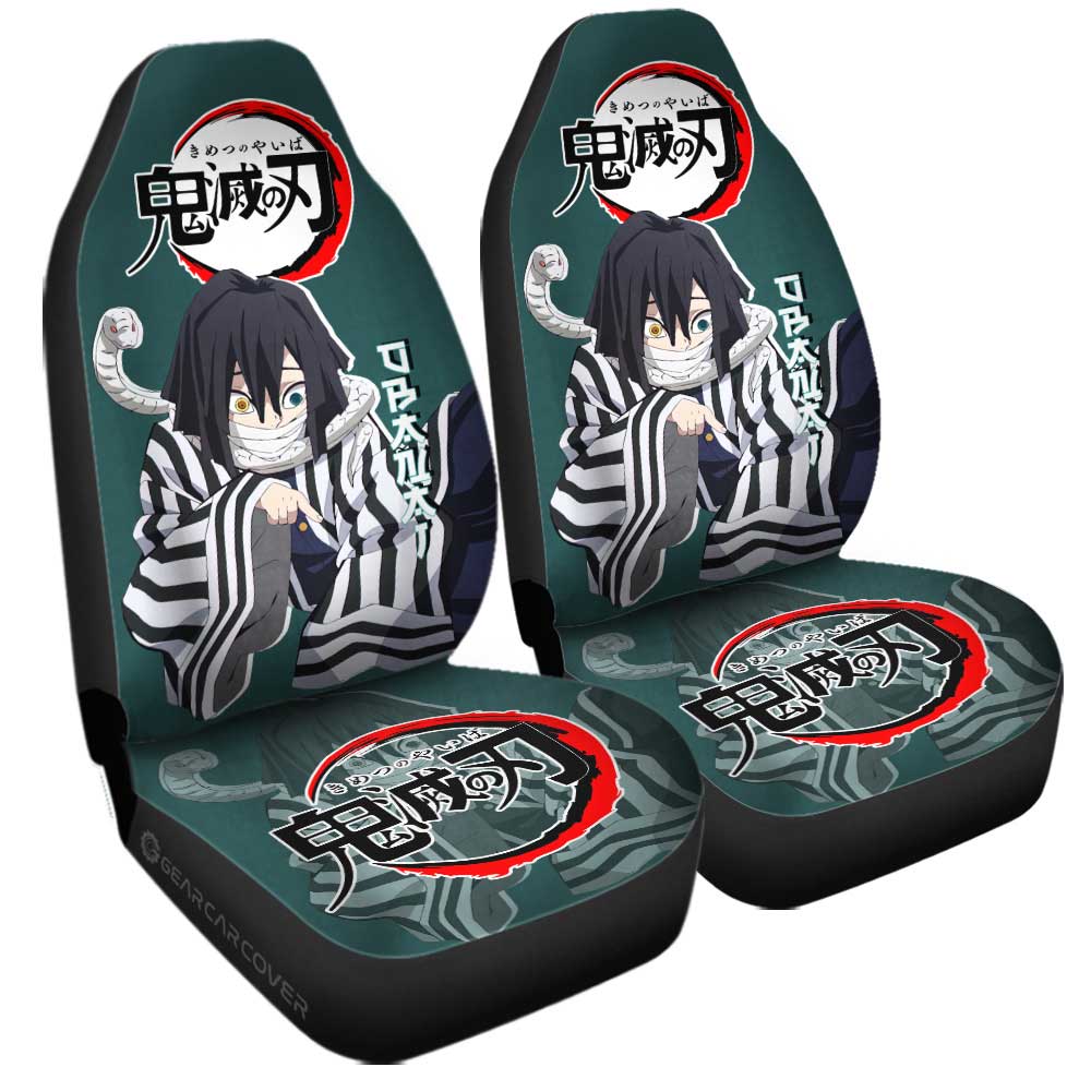 Obanai Iguro Car Seat Covers Custom Demon Slayer Anime Car Accessories - Gearcarcover - 3