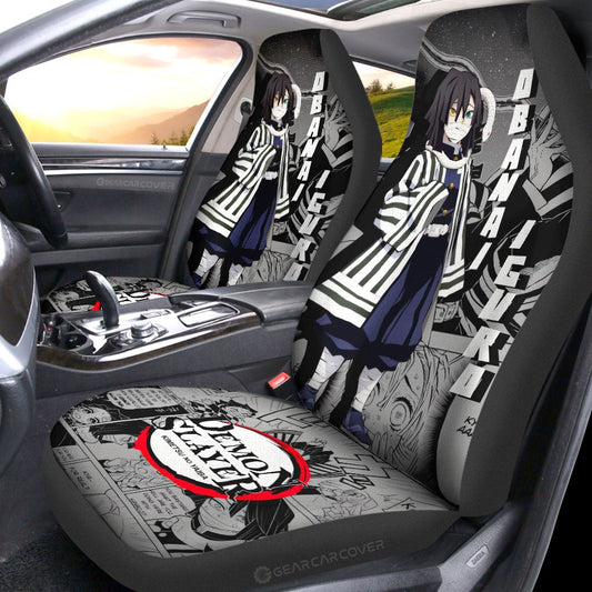 Obanai Iguro Car Seat Covers Custom Mix Mangas - Gearcarcover - 2