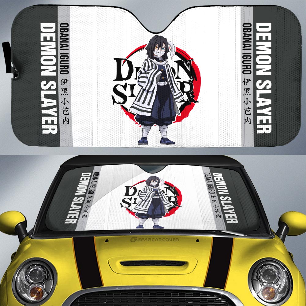 Obanai Iguro Car Sunshade Custom Car Accessories For Fans - Gearcarcover - 1