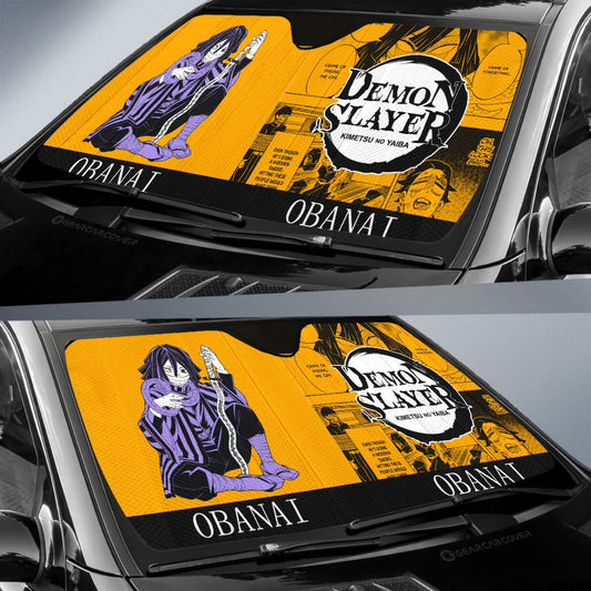 Obanai Iguro Car Sunshade Custom Car Accessories Manga Style - Gearcarcover - 2