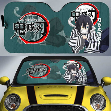 Obanai Iguro Car Sunshade Custom Demon Slayer Anime Car Accessories - Gearcarcover - 1