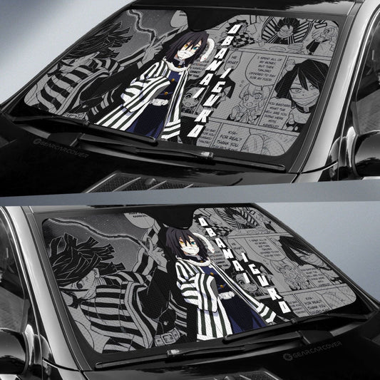 Obanai Iguro Car Sunshade Custom Mix Mangas - Gearcarcover - 2