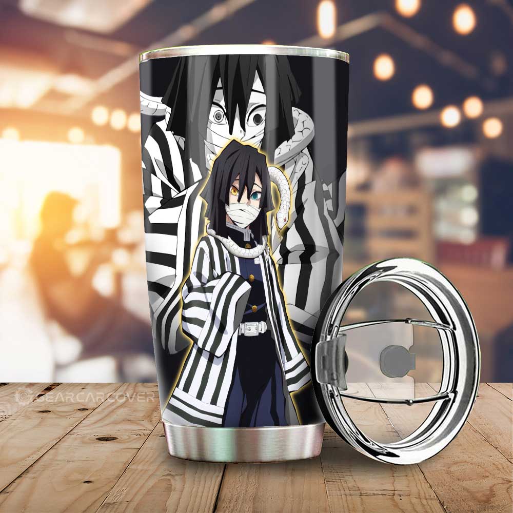 Obanai Iguro Tumbler Cup Custom Demon Slayer Anime Car Accessories - Gearcarcover - 1