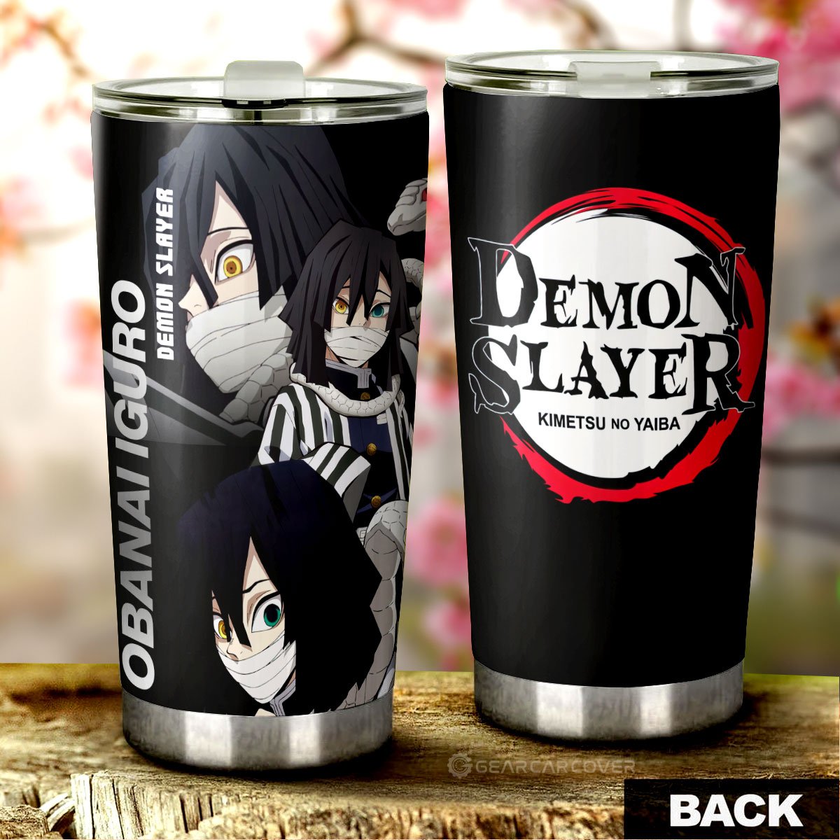 Obanai Iguro Tumbler Cup Custom - Gearcarcover - 3