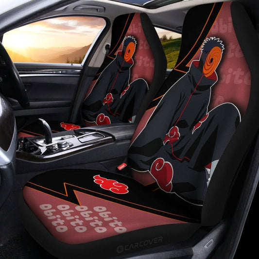Obito Akatsuki Car Seat Covers Custom Anime Car Accessories For Fan - Gearcarcover - 2