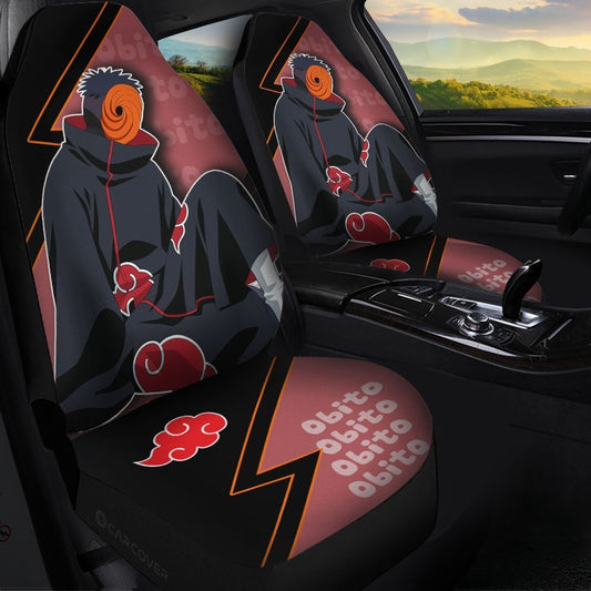 Obito Akatsuki Car Seat Covers Custom Anime Car Accessories For Fan - Gearcarcover - 1