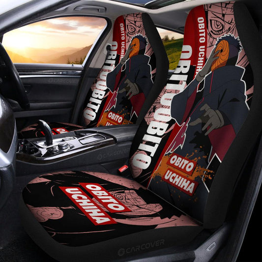 Obito Akatsuki Car Seat Covers Custom Anime Car Accessories - Gearcarcover - 2