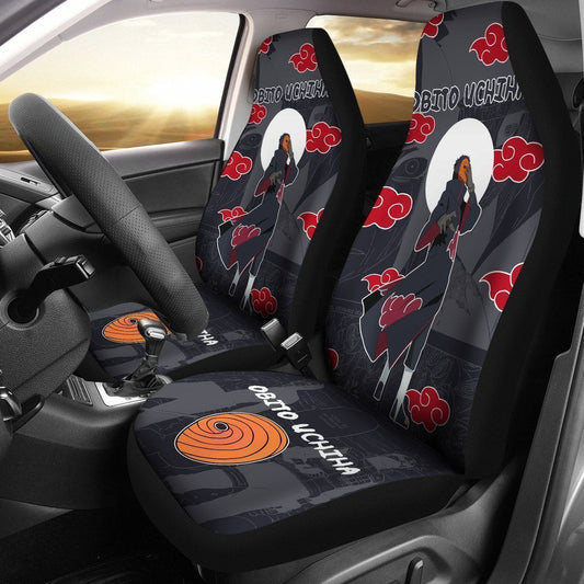 Obito Akatsuki Car Seat Covers Custom Anime Car Accessories - Gearcarcover - 1