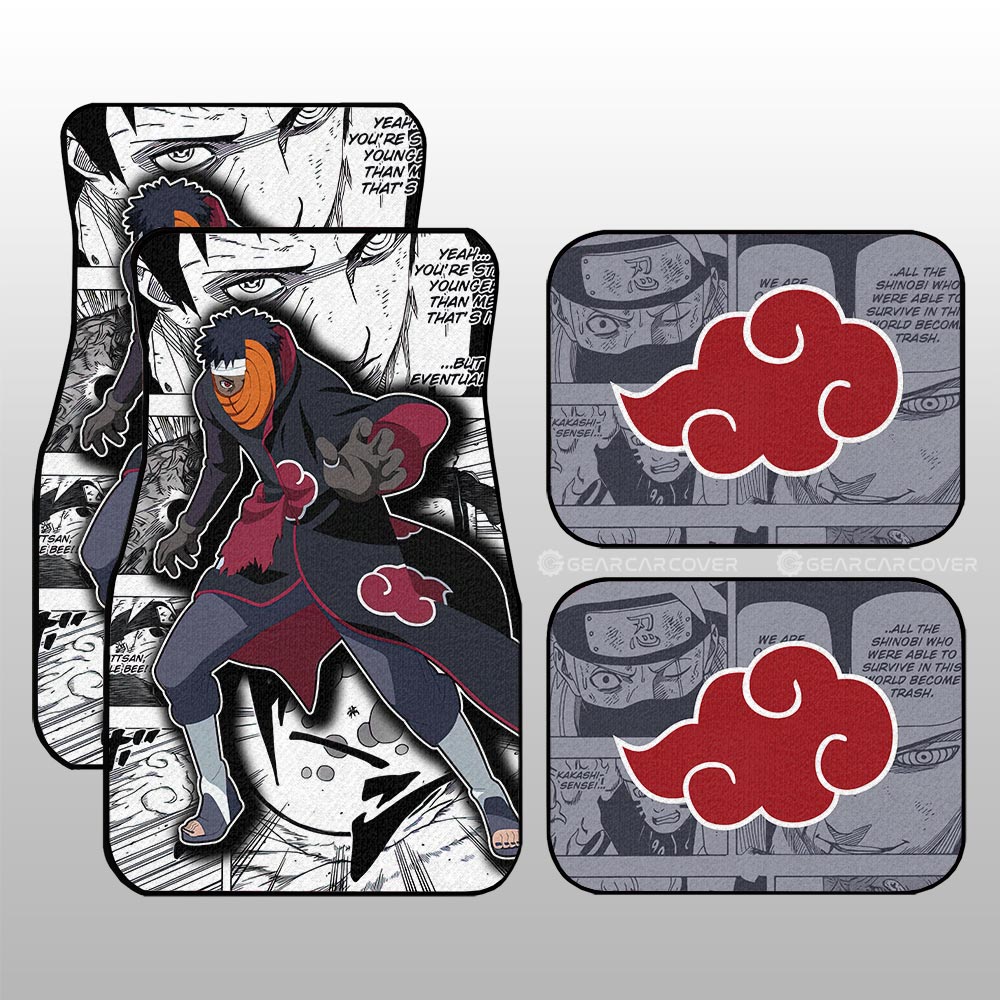 Obito Car Floor Mats Custom Anime Car Accessories Mix Manga - Gearcarcover - 1