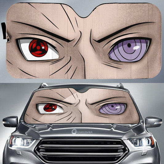 Obito Eyes Car Sunshade Custom Anime Eyes Fan Car Accessories - Gearcarcover - 1