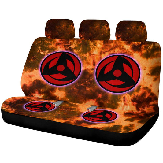 Obito Mangekyo Sharingan Car Back Seat Cover Custom Tie Dye Style - Gearcarcover - 1